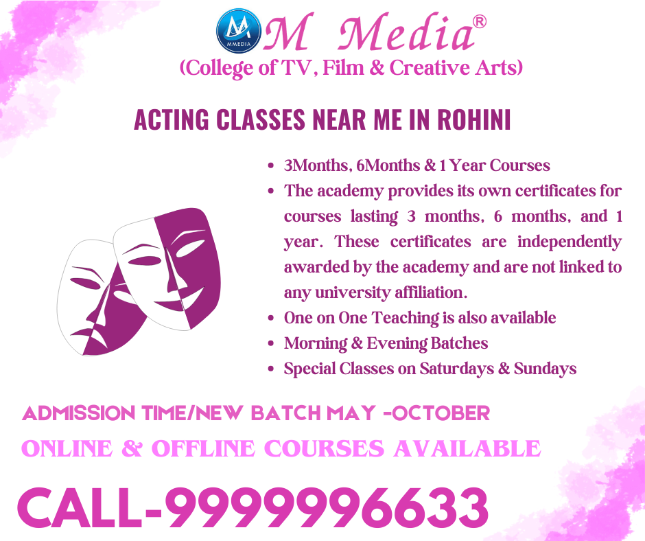 Acting Classes Near Me In Rohini