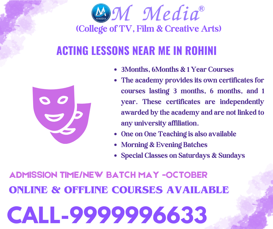 Acting Lessons Near Me In Rohini