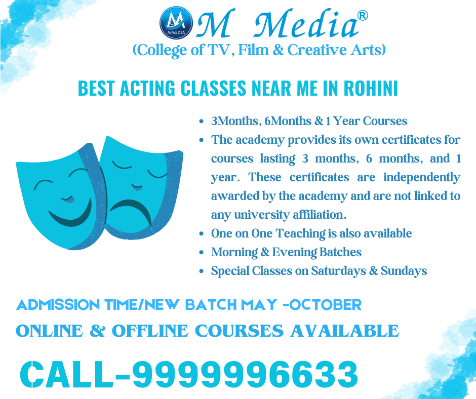 Best Acting Classes Near Me In Rohini