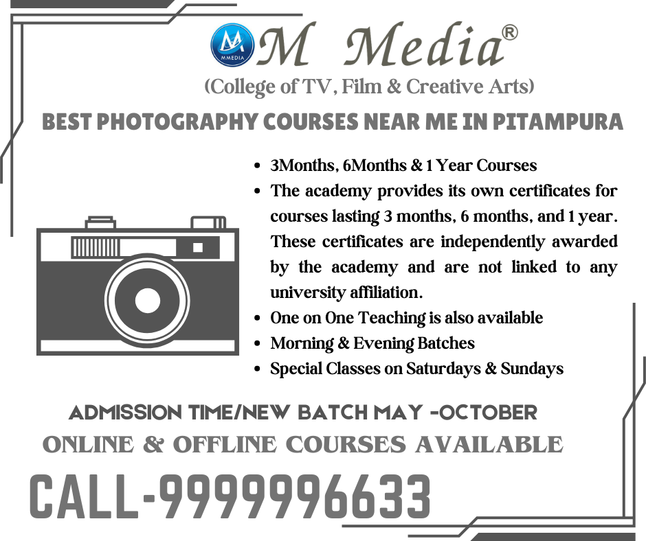 Best Photography Courses Near Me In Pitampura