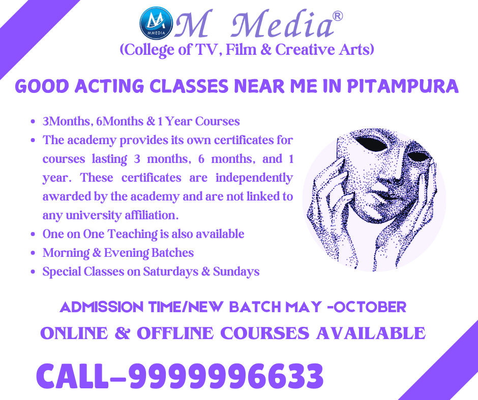 Good Acting Classes Near Me In Pitampura