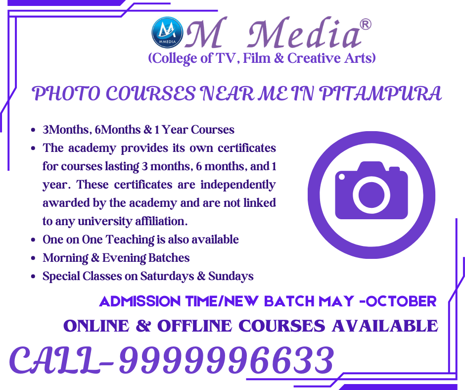 Photo Courses Near Me In Pitampura