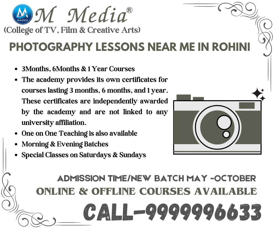 Photography Lessons Near Me In Rohini