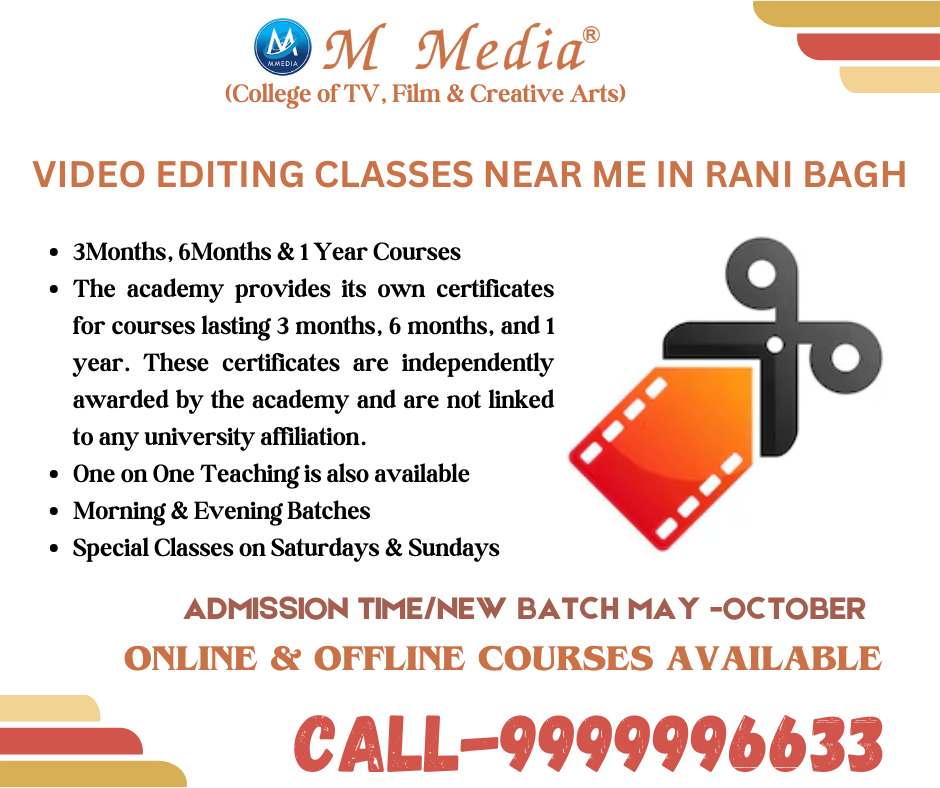 Video Editing Classes Near Me In Rani Bagh