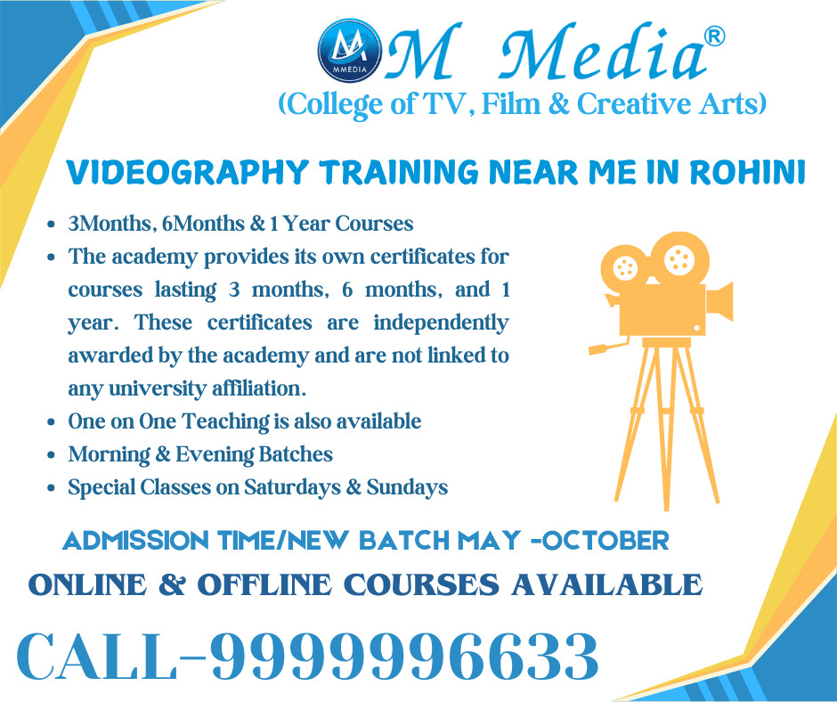 Videography Training Near Me In Rohini