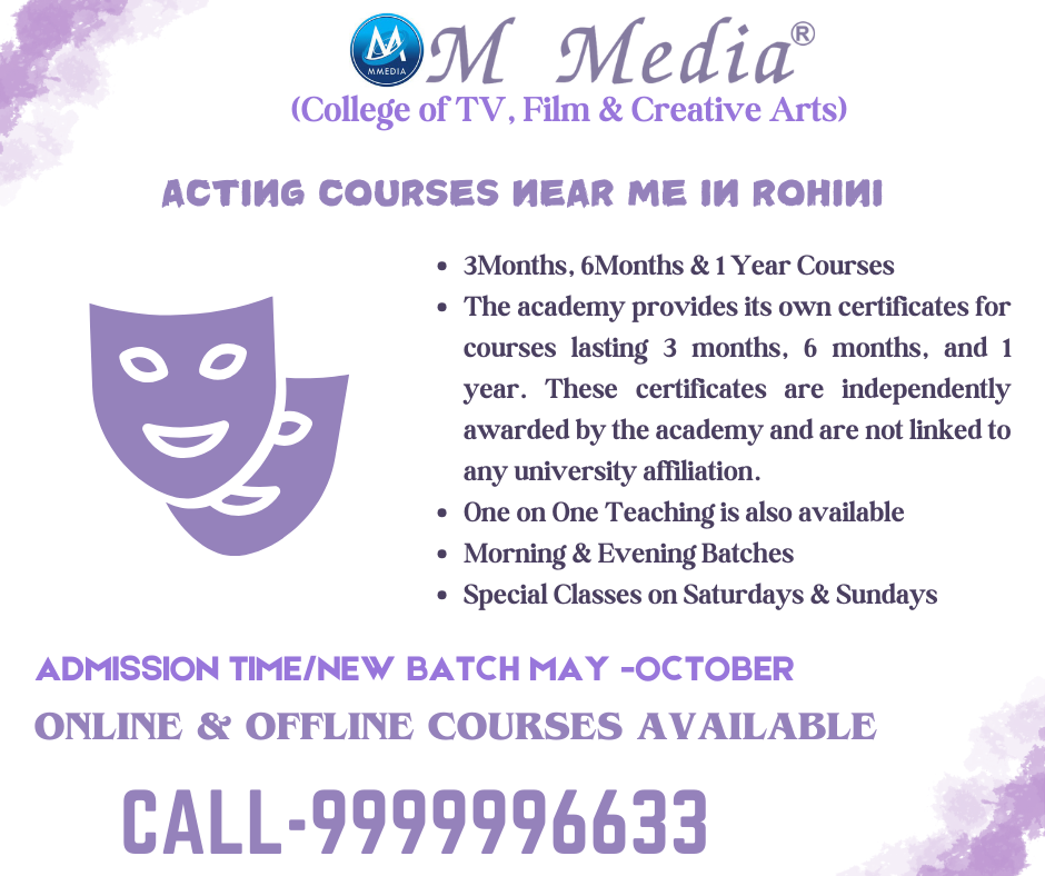 Acting Courses Near Me In Rohini