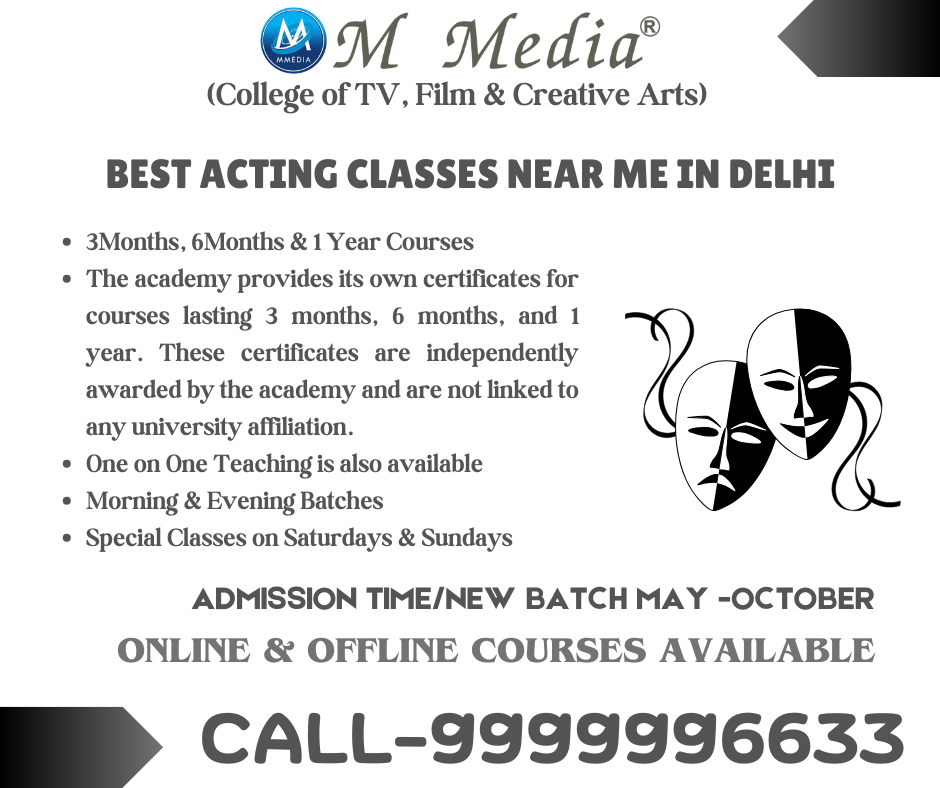 Best Acting Classes Near Me In Delhi