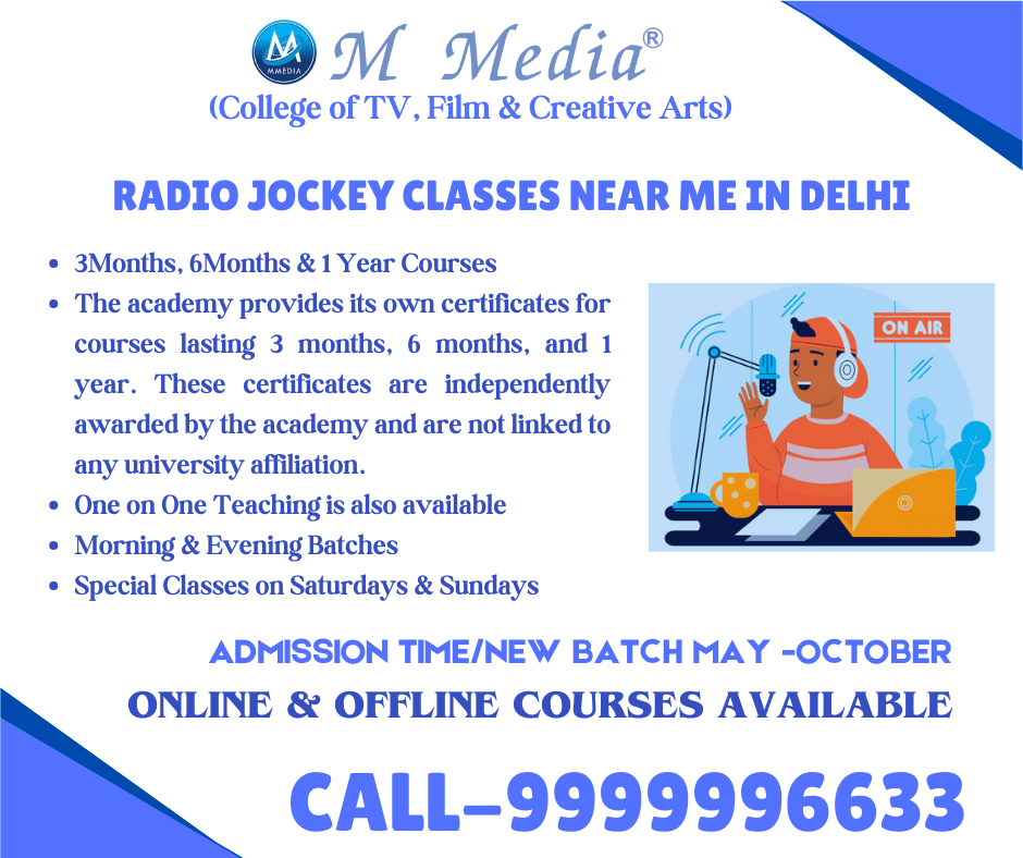 Radio Jockey Classes Near Me In Delhi