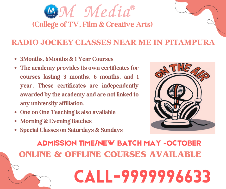 Radio Jockey Classes Near Me In Pitampura