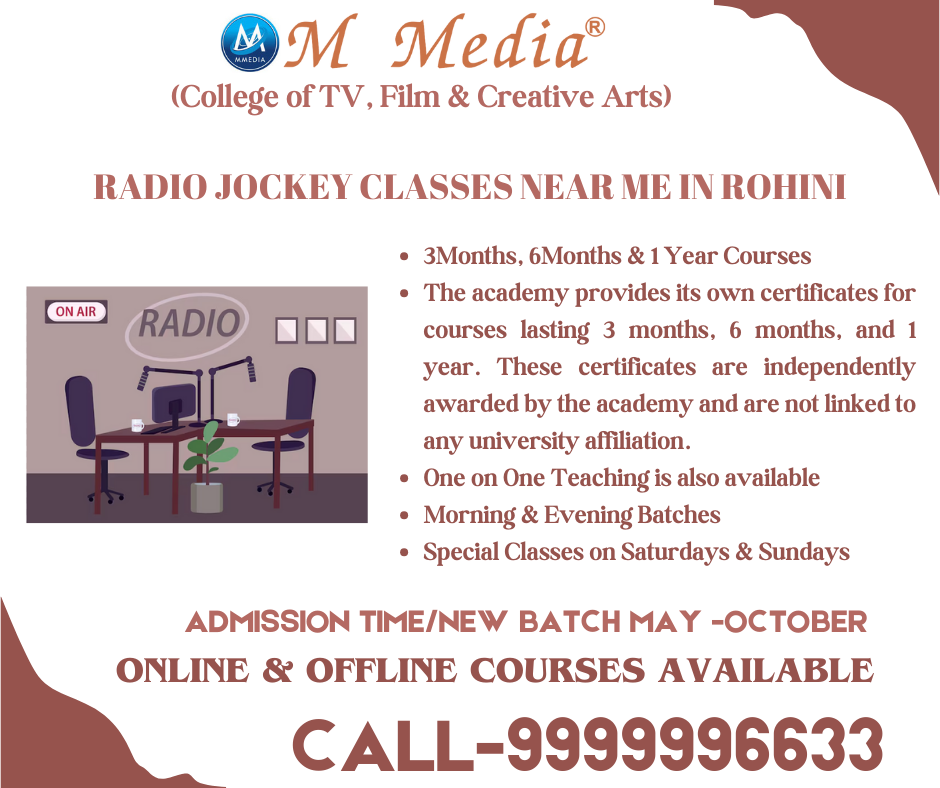 Radio Jockey Classes Near Me In Rohini