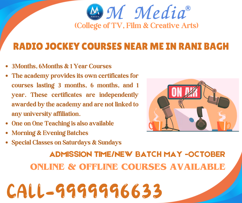 Radio Jockey Courses Near Me In Rani Bagh