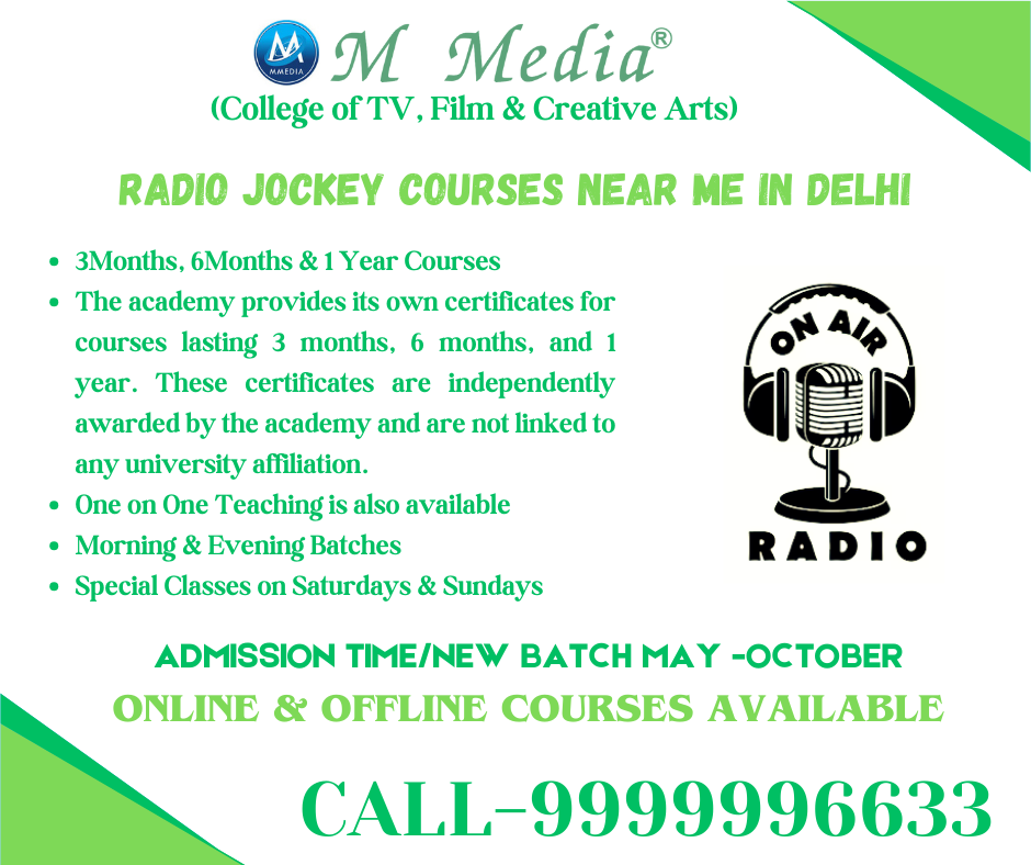 Radio Jockey Courses Near Me In Delhi