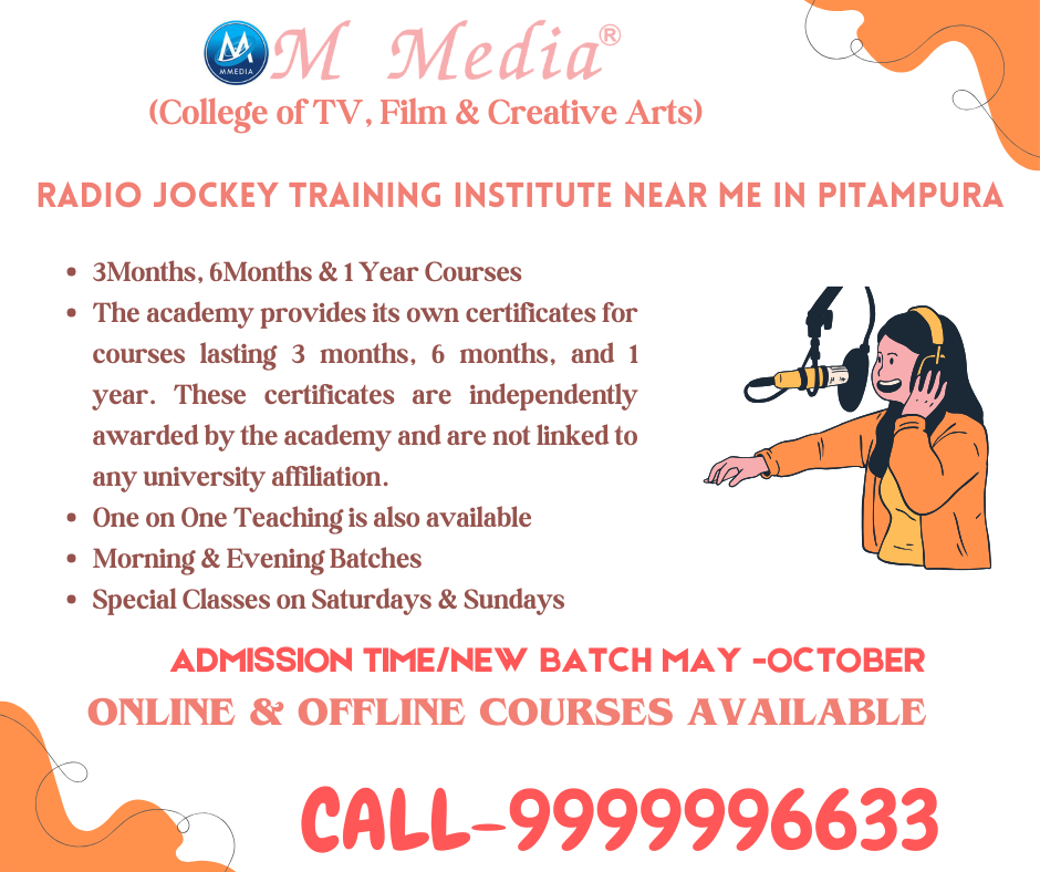 Radio Jockey Training Institute Near Me In Delhi