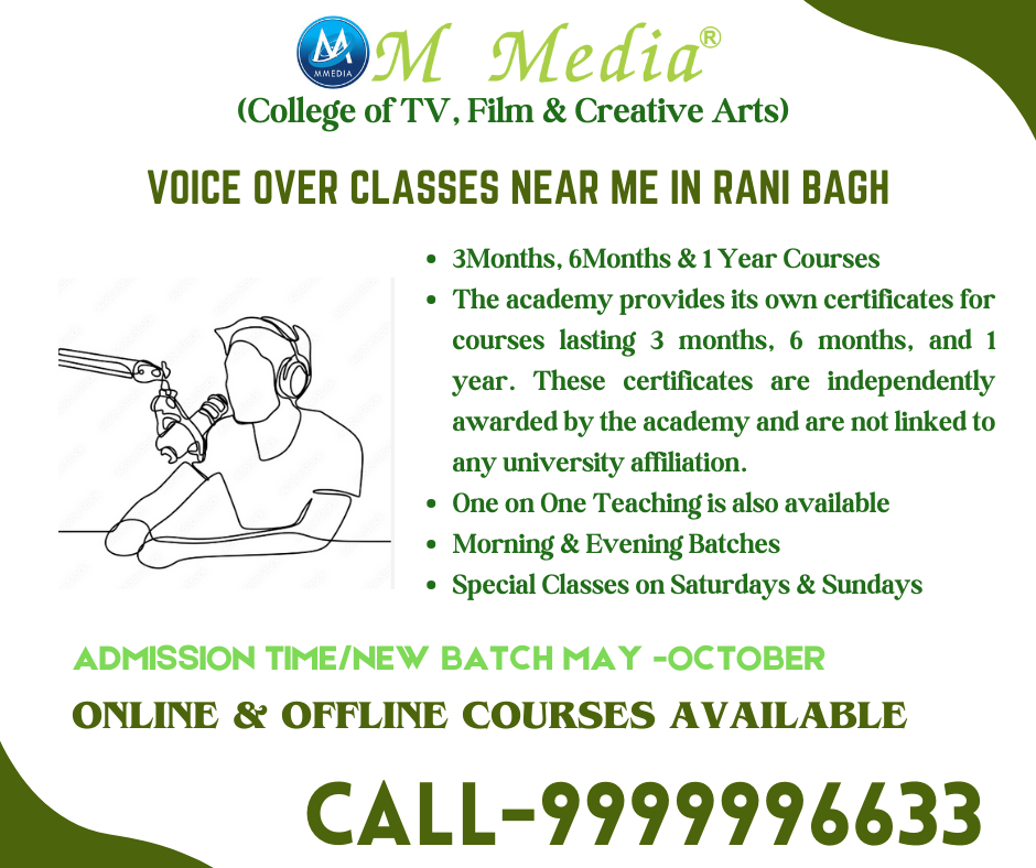 Voice Over Classes Near Me In Rani Bagh