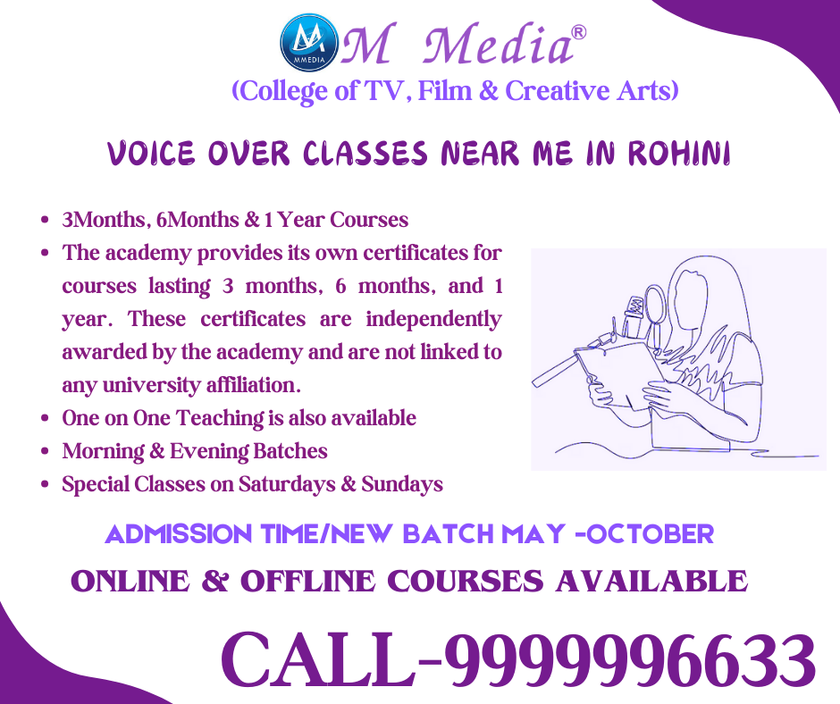 Voice Over Classes Near Me In Rohini