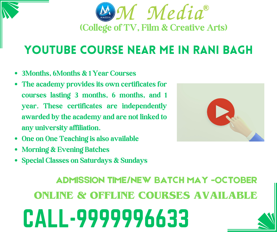 Youtube Course Near Me In Rani Bagh