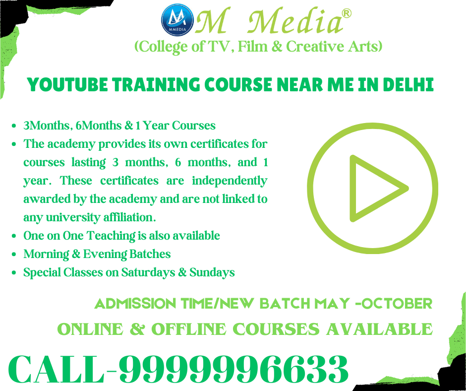 Youtube Training Course Near Me In Delhi