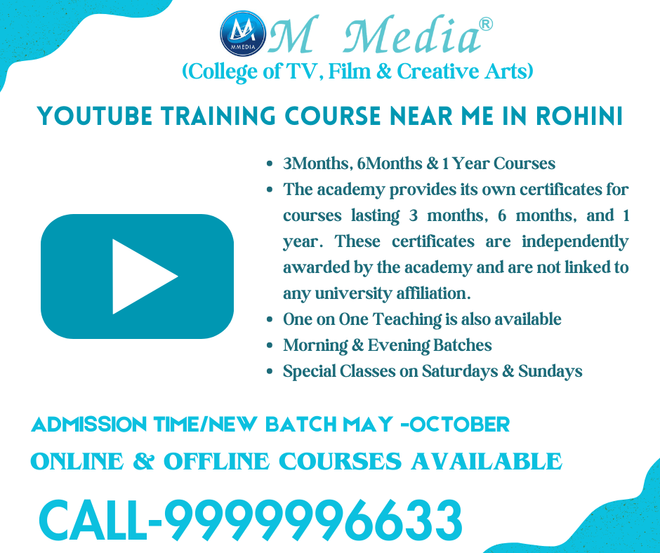 Youtube Training Course Near Me In Rohini