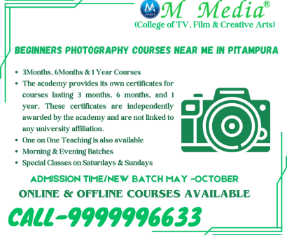 Beginner Photography Courses Near Me In Pitampura