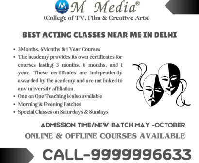 Best Acting Classes Near Me In Delhi