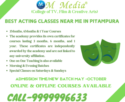 Best Acting Classes Near Me In Pitampura