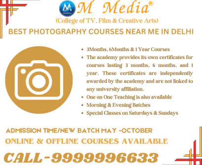 Best Photography Courses Near Me In Delhi