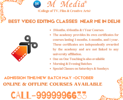 Best Video Editing Classes Near Me In Delhi