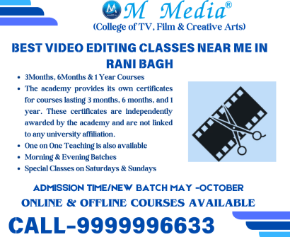 Best Video Editing Classes Near Me In Rani Bagh