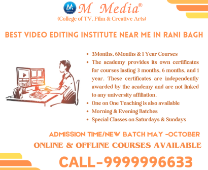 Best Video Editing Institute Near Me In Rani Bagh