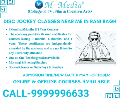 Disc Jockey Classes Near Me In Delhi