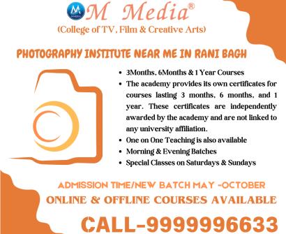 Photography Institute Near Me In Rani Bagh