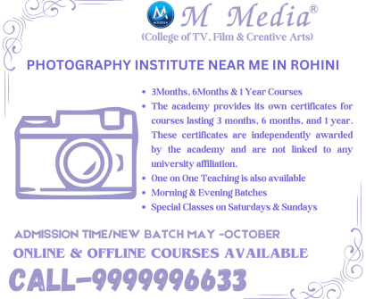 Photography Institute Near Me In Rohini