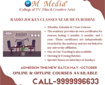 Radio Jockey Classes Near Me In Rohini