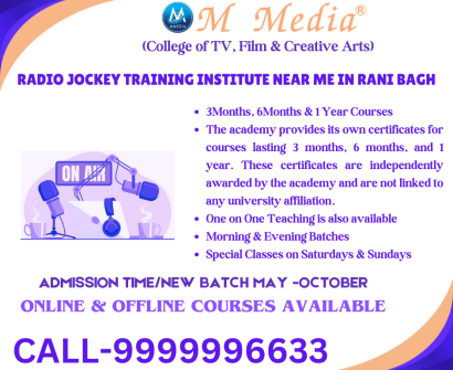 Radio Jockey Training Institute Near Me In Rani Bagh