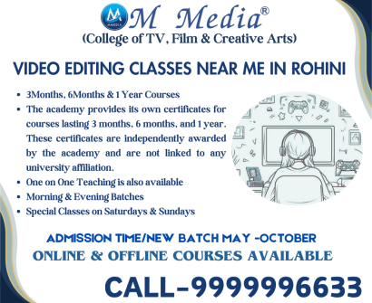 Video Editing Classes Near Me In Rohini