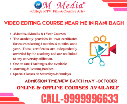 Video Editing Course Near Me In Rani Bagh