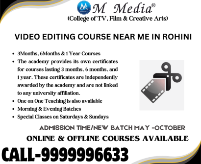 Video Editing Course Near Me In Rohini