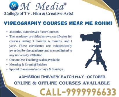 Videography Courses Near Me In Rohini