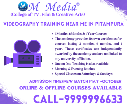 Videography Training Near Me In Pitampura