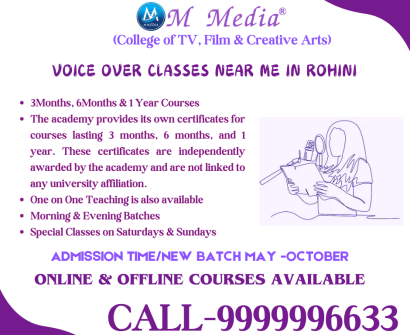 Voice Over Classes Near Me In Rohini