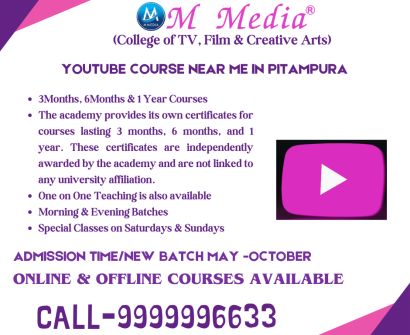 Youtube Course Near Me In Pitampura