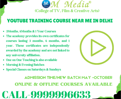 Youtube Training Course Near Me In Delhi